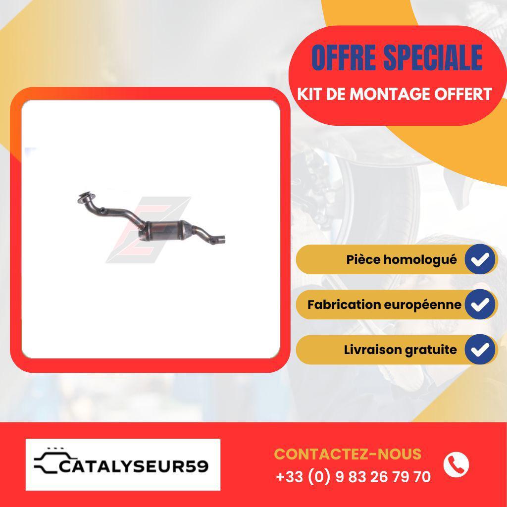 Catalyseur pour Dacia Sandero 1.2i 16V Essence LPG en acier inoxydable