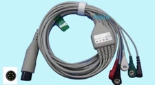 Mindray 6pin ECG Cable  5leads Compatible PM1000 2000 9000 MEC1000 2000
