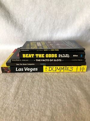 lot of 5 books on Gambling Slots Vegas Blackjack Roulette Craps Poker