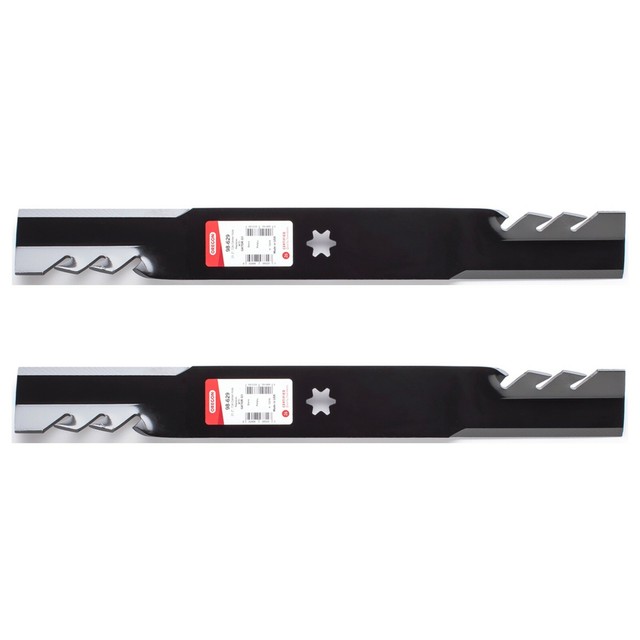 2PK USA Toothed Mulching Mower Blades for 42" Craftsman T110