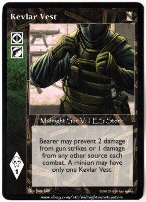 Kevlar Vest Keepers of Tradition V:TES VTES Vampire CCG (made with Kevlar)