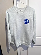Vintage Santa Fe Train Railway Div California Light Gray Sweathshirt Men's Large