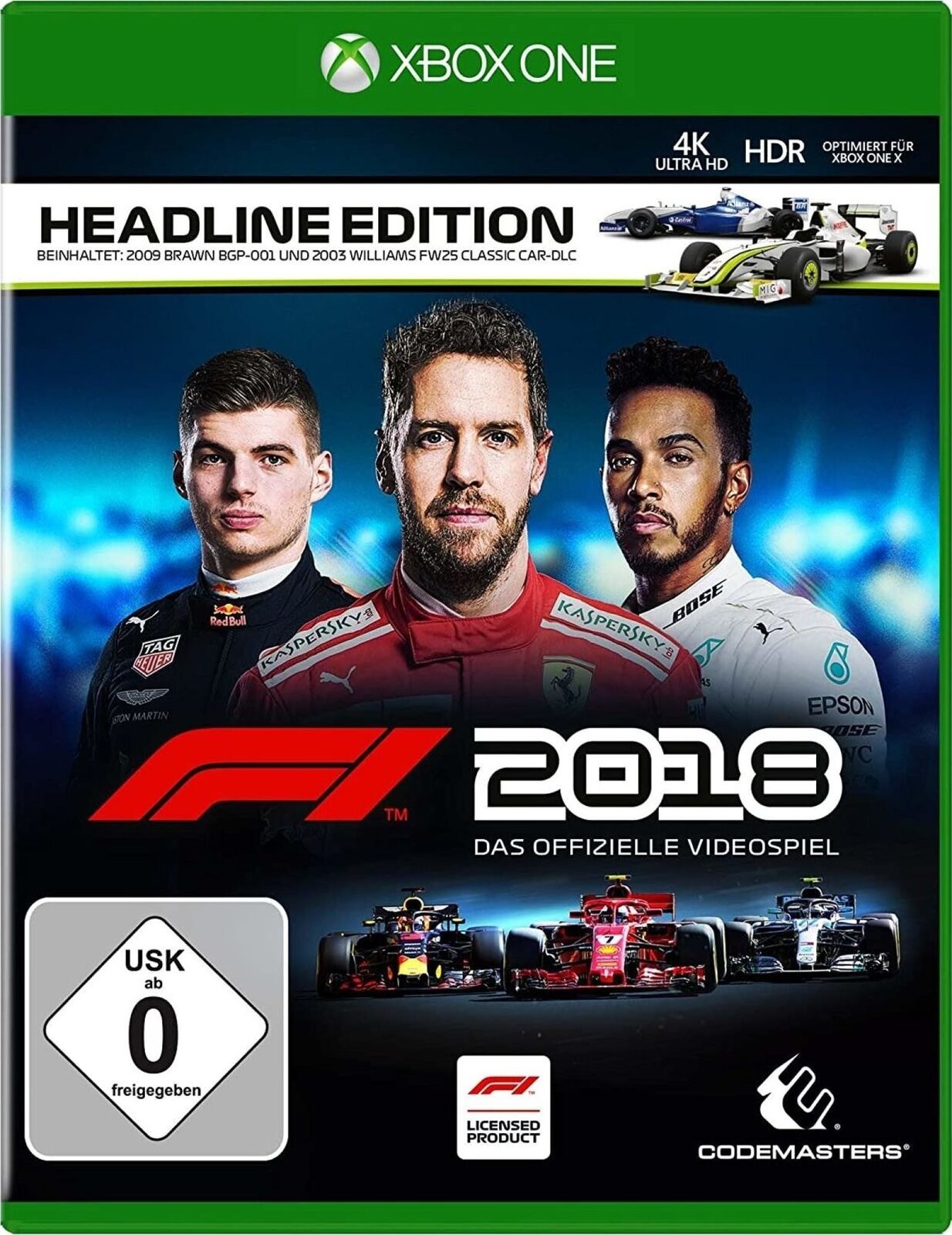 F1 2018 Headline Edition (Versione Import DE - Multilingua Presente ) - Xbox One