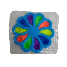 Flower Fidget Toy Sensory Dimple Digit Stress reliever NEW 7" Across 
