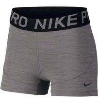 Nike Pro Women's 3" Compression Shorts Compress Training Gray Sz XS L AO9977-063