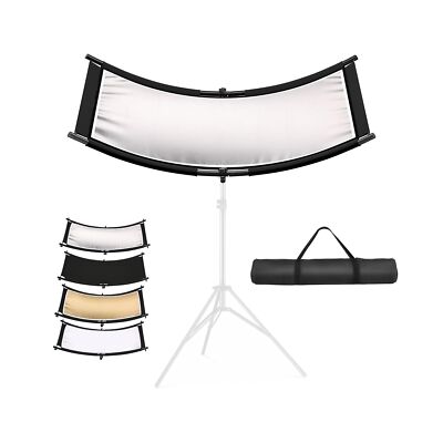 SOONPHO Clamshell Light Reflector Diffuser 43x20inch/110x50cm with Carry Bag,...