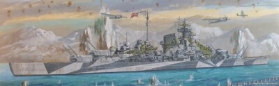 Aoshima 619 Tirpitz - German Battleship Ship - Schlachtschiff - 1:700