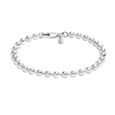 Pure 925 Sterling Silver Bracelet for Women Men  Teen 4 MM Ball Chain 6.5" In