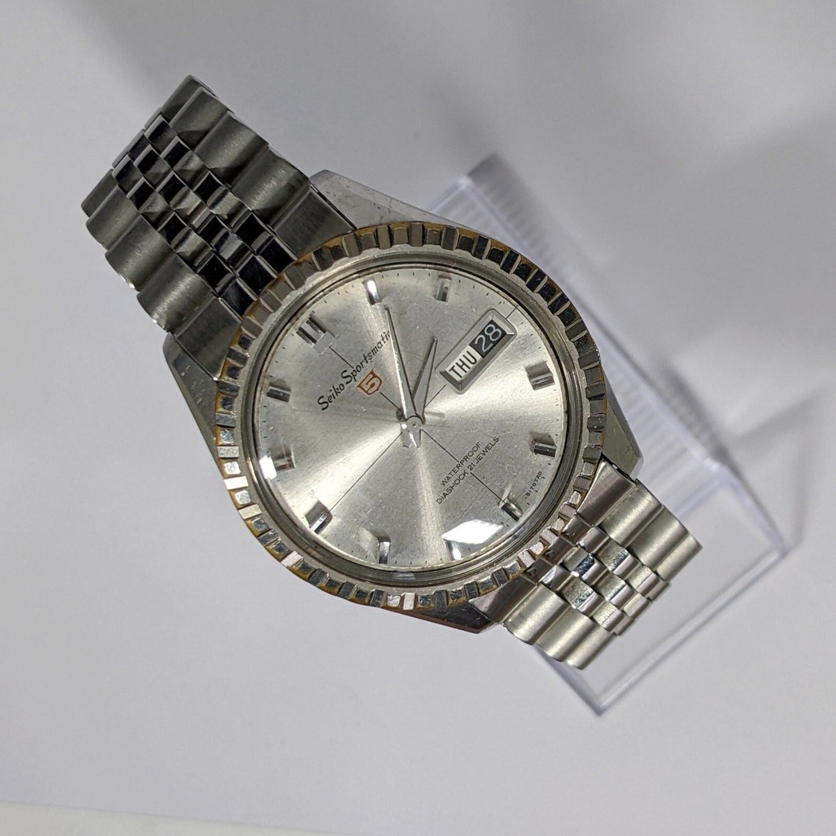 GOOD C Vtg] SEIKO Sportsmatic 5 6619-8100 21J Auto Mens