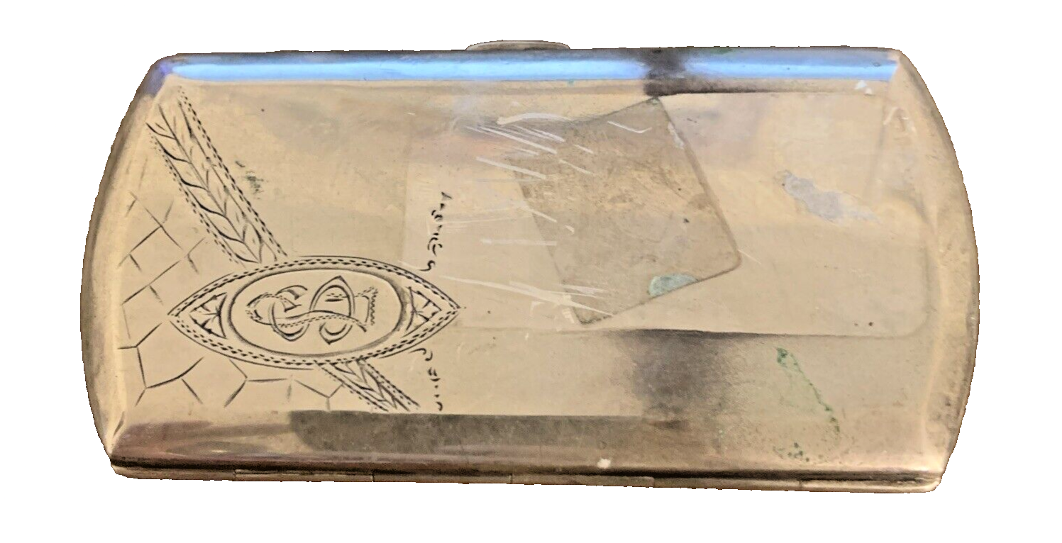 FINE ANTIQUE IMPERIAL RUSSIAN STERLING SILVER  CIGARETTE CASE VIC