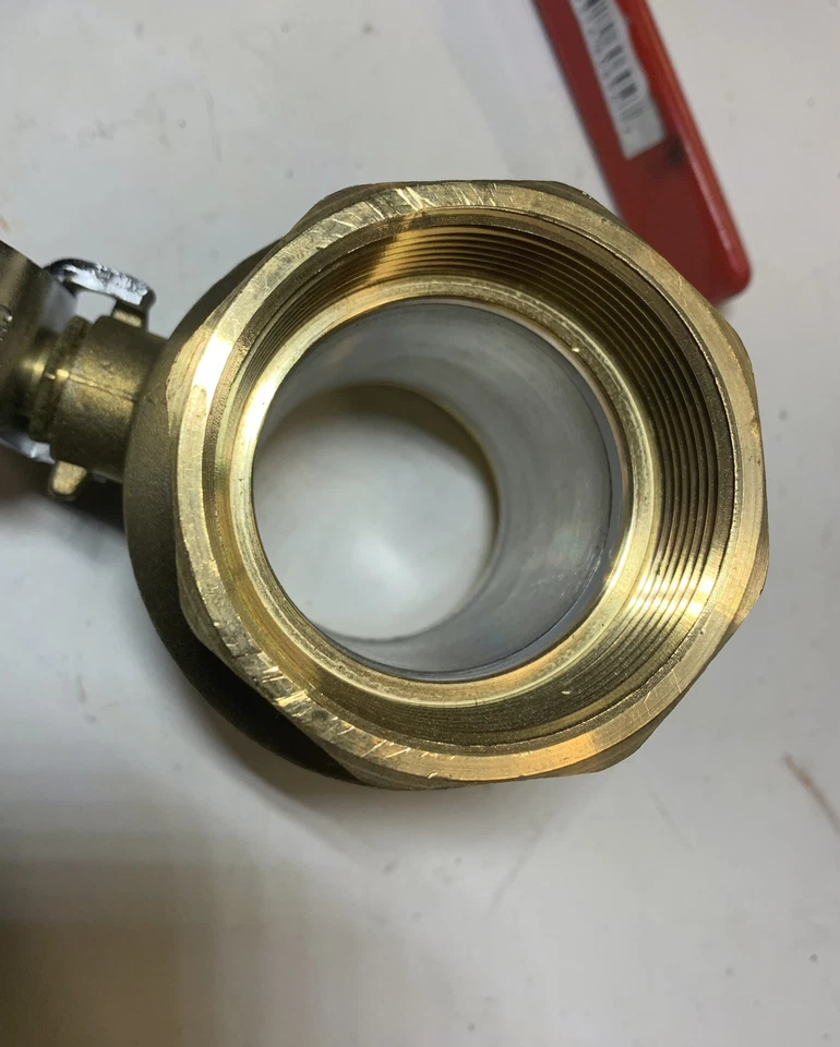 Box Of 2 - KVC 2" NO LEAD FULL PORT NPT BRASS BALL VALVE - NL-100T200 - Image 2 of 4