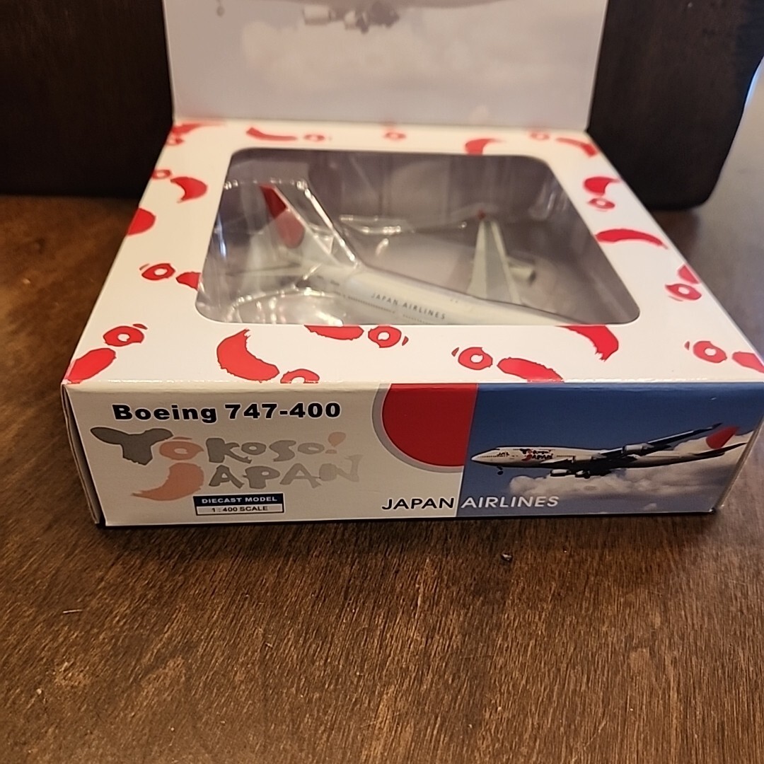 1:400 JAL Japan Airlines B747-400 Yokoso! Diecast Airplane