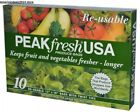 Fresh Peak Food Storage Produce Bags 12" x 16" {10 Bags count}