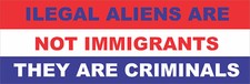 bumper sticker illegal immigrants SP-9B