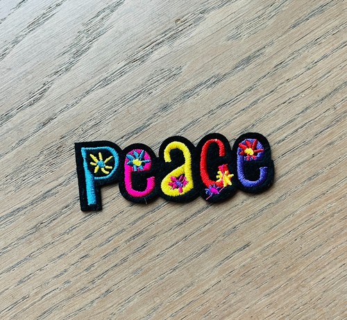 Peace Glitzer Patches zum Aufbügeln DIY Bügelbild für Kleidung Tasche Schuhe - Bild 16 von 16