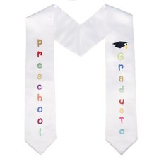Unisex Kids Graduation Stole Sash Preschool Kindergarten Printed 50'' Long