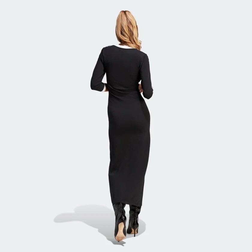 Adidas ADICOLOR CLASSICS 3-STRIPES MAXI DRESS 関税送料無料 Adidas Original Adicolor Classics 3-Stripes Maxi Dress