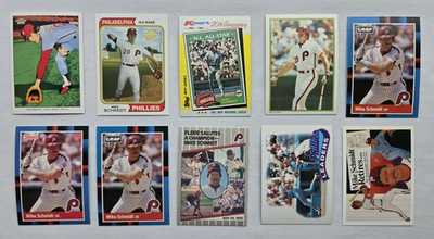 #ad #ad Mike Schmidt Oddball Mixed Lot 10 Baseball Cards Mostly Near Mint $5.50