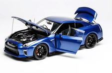 1/18 MotorHelix Nissan GTR R35 NISMO Track Edition Ultimate Metal Blue