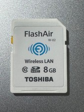Toshiba Flashair 8GB Wireless LAN Wi-Fi SD Card SDHC Class 10 W-03 tested