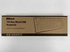 iMicro KB-US9813 Basic 104 Key USB Wired Keyboard - Black