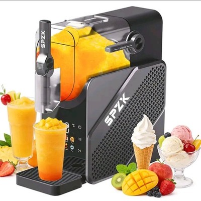 SPZK Slushie Machine, Soft Serve Ice Cream Maker，Slushy Machine for Home,