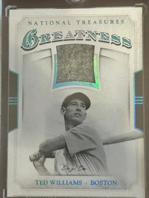 2017 Panini National Treasures Ted Williams Greatness Game Used Patch - 1 of 1