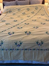 yellow cotton MEXICAN floral embroidered Cove...