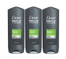 Dove Men Care Extra Fresh, Body and Face Wash, 18 oz, 3-Pack 