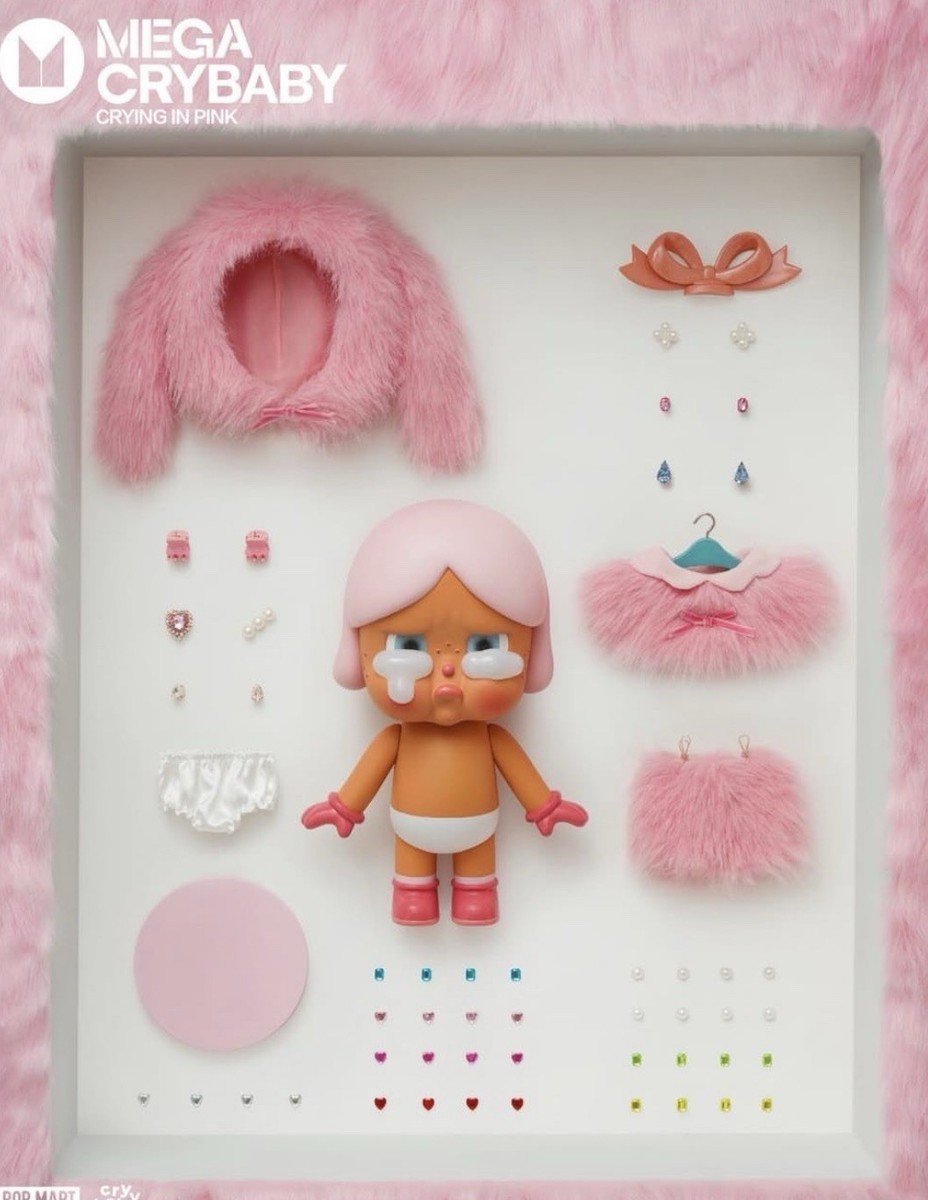 POP MART MEGA CRYBABY 400% – Crying in Pink-Limited Edition, Brand