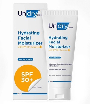 Undry Hydrating Facial Moisturizer Spf 30, 80ml