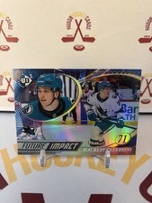/333 Gold 2024-25 UD Macklin Celebrini Rookie Future Impact Gold /333 #UD3-17