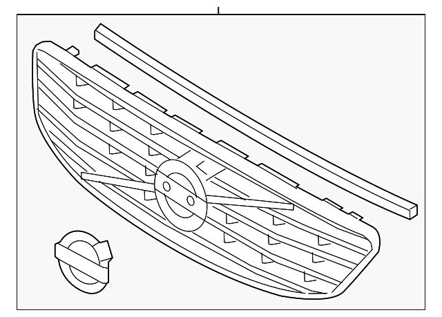 Ensamblaje de parrilla para Volvo XC60 2016-2017 (N/P 31425884)