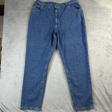 Vintage Lee Riveted Relaxed Fit Tapered Leg Jeans Mens 38x29 Blue Wash Denim