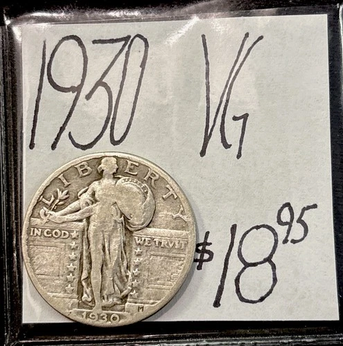 1930 Standing Liberty Quarter (VG) Very Good Condition! ENN Coins