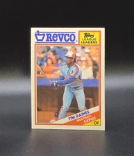 1988 Topps Revco League Leaders TIM RAINES Card #5 Montreal Expos