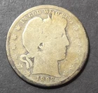1892-S Barber Half Dollar, AG
