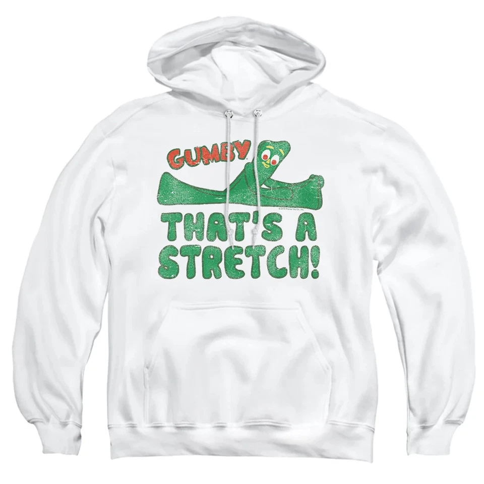 Sudadera con capucha blanca Gumby That’S A Stretch para hombre Foto 2 de 2