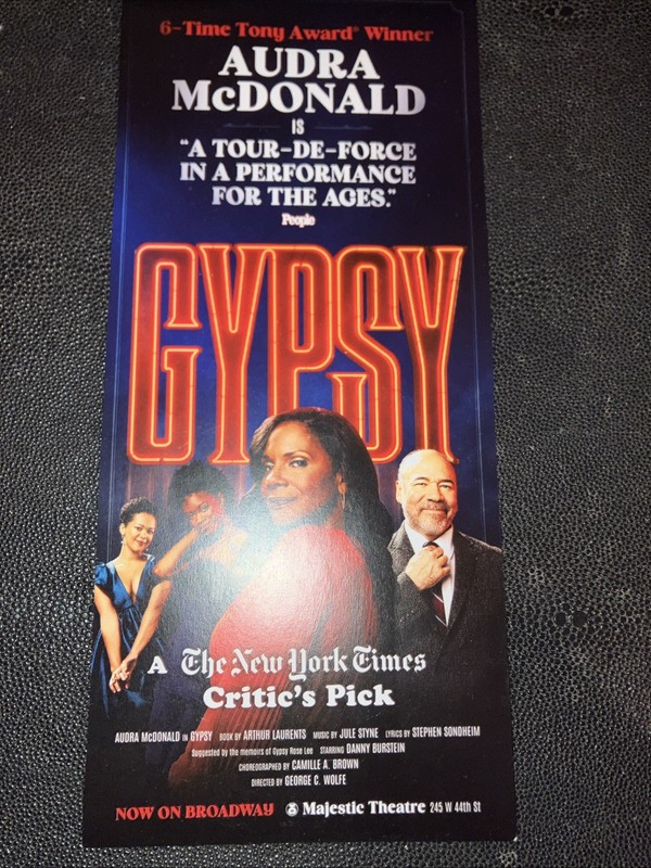Gypsy Broadway Flyer Audra McDonald Danny Burstein Joy Woods Jordan Tyson Tony
