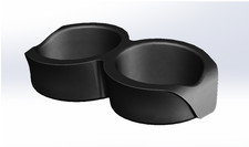 Chevy S10 Blazer 1992-1994 Cupholder Insert Dual Drink Holder Upgrade Black