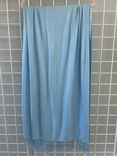 Pashmina Scarf Wrap Shawl 70% Pashmina 30% Silk Baby Blue