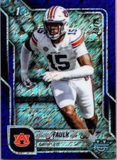 2025 Bowman Chrome U Keldric Faulk 1st Bowman Purple Shimmer /75 Titans