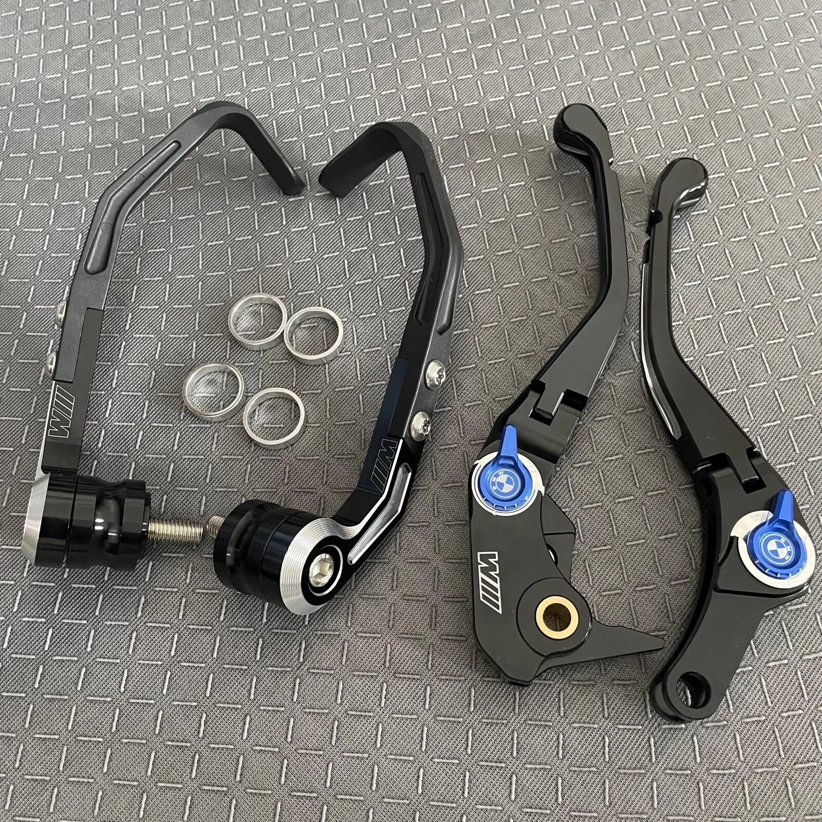 Unbranded Clutch Lever Youyin &ndash; Aluminum Vintage Part: No Placement on Vehicle: Left, Right Brand: Unbranded Type: Hand Brake Lever OE/OEM Part Number: 1 Manufacturer Warranty: 6 Months &ndash; Fits BMW break and clutch lever Frame slider Frame Protectors set thumbnail 2