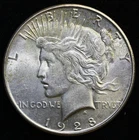 1928-S $1 PEACE SILVER DOLLAR  BU UNCIRCULATED #P30