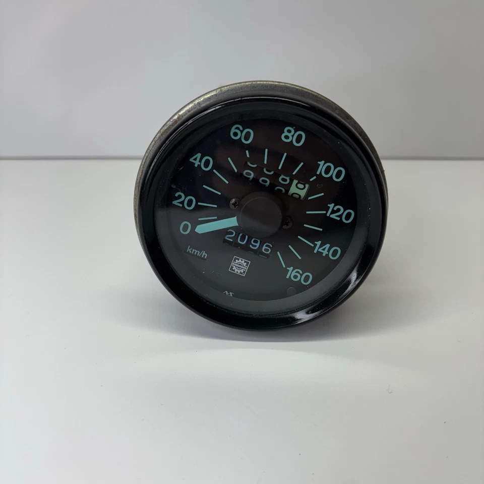 Vintage Ski Doo blue face 160 MPH speedometer with cable Bombardier - Image 3 of 4