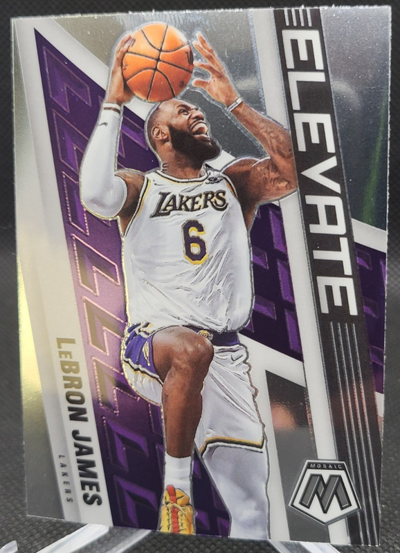 2021-22 Panini Mosaic Elevate LeBron James #6 Lakers