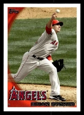 2010 Topps Update #US-272 Brian Stokes Card Los Angeles Angels