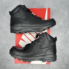 Size 10M/11.5W - Nike Manoa Leather Black 454350-003 