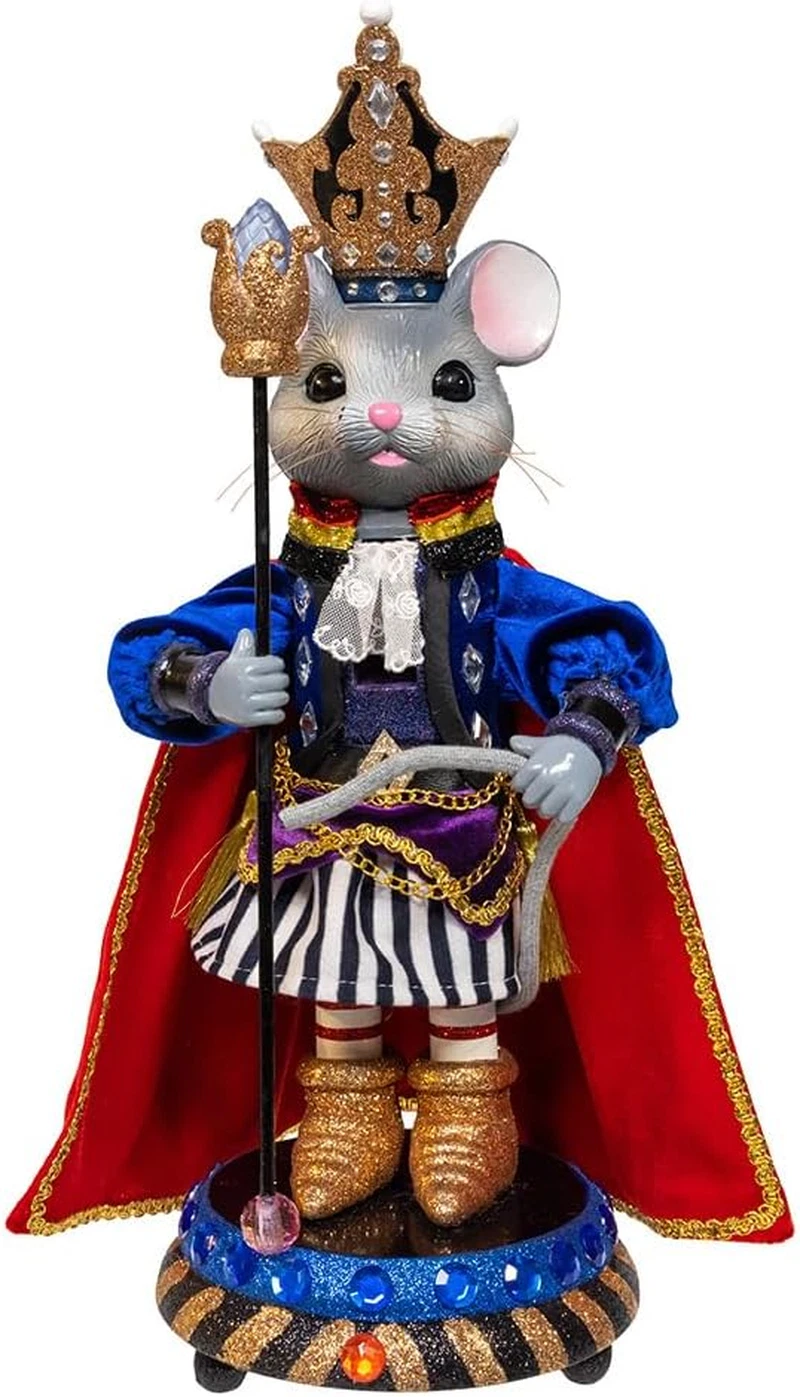 Kurt Adler 15" Mouse King Nutcracker - Festive Holiday Decor Piece