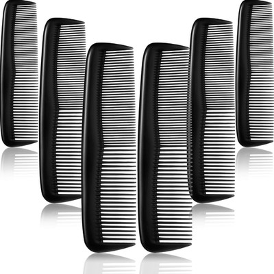 12 Pieces Hair Combs Set Pocket Plastic Fine Tooth Dressing Comb for Women and M